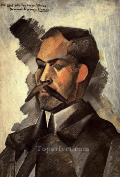 Retrato Manuel Pollares 1909 Pablo Picasso Pinturas al óleo